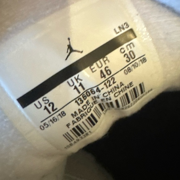 Size 12- Jordan 3 retro Mocha 2018 White and Brown Men's Shoes - Picture 5 of 6